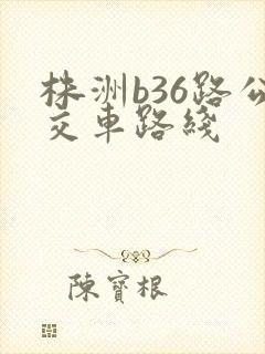株洲b36路公交车路线