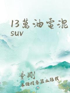 13万油电混动suv
