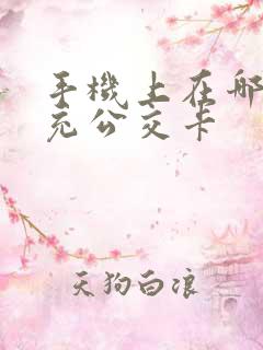 手机上在哪可以充公交卡
