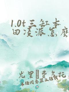 1.0t三缸本田凌派怎么样