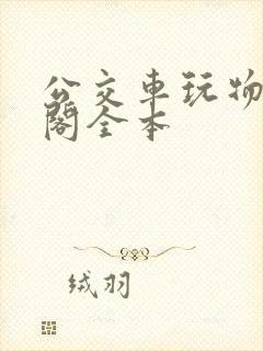 公交车玩物笔趣阁全本