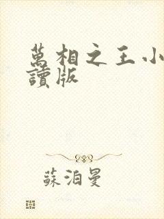 万相之王小说阅读版
