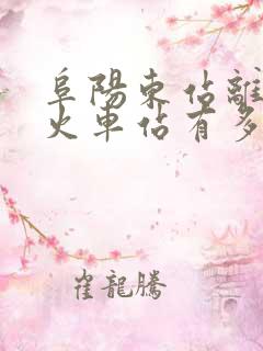 阜阳东站离阜阳火车站有多远