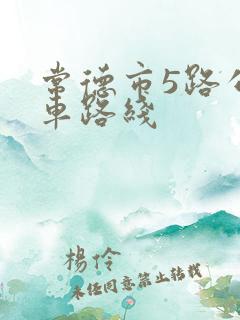 常德市5路公交车路线