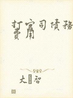 打官司债务律师费用 打官司债务律师费用