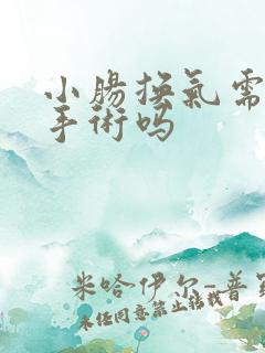 小肠换气需要做手术吗