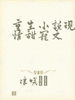 重生小说现代言情甜宠文