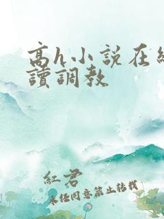 高h小说在线阅读调教