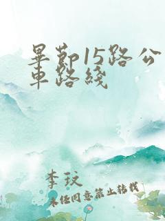 毕节15路公交车路线 毕节15路公交车路线
