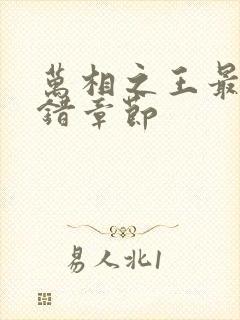 万相之王最新无错章节
