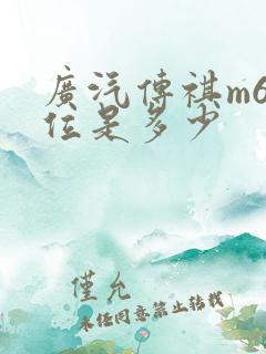 广汽传祺m6价位是多少