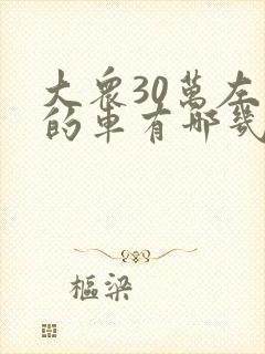 大众30万左右的车有哪几款
