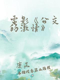 电影《公交车上的激情》
