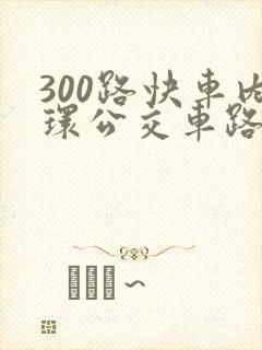 300路快车内环公交车路线