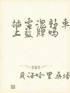 插电混动车可以上蓝牌吗