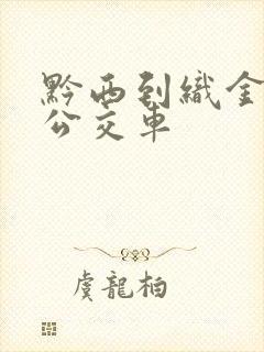 黔西到织金城际公交车