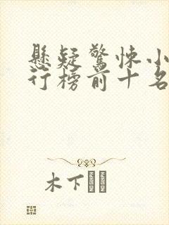 悬疑惊悚小说排行榜前十名