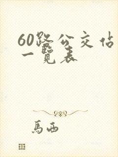 60路公交站点一览表