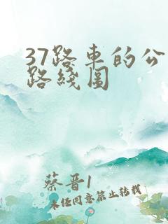 37路车的公交路线图