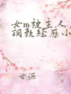 女m被主人虐玩调教经历小说