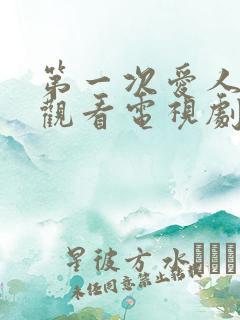 第一次爱人免费观看电视剧全集高清