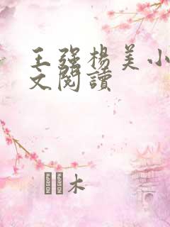 王强杨美小说全文阅读 王强杨美小说全文阅读