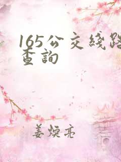 165公交线路查询