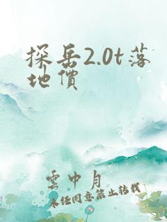 探岳2.0t落地价