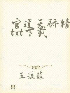 官道天骄精校版txt下载