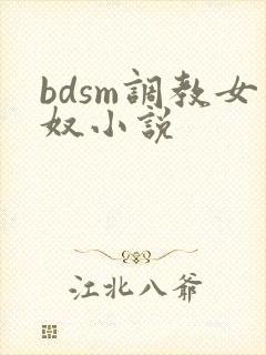 bdsm调教女奴小说