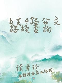 b支4路公交车路线查询 b支4路公交车路线查询