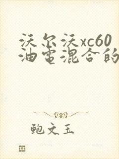 沃尔沃xc60油电混合的价格 新款