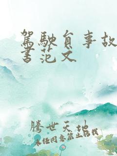 驾驶员事故检讨书范文