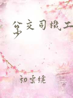公交司机工资多少