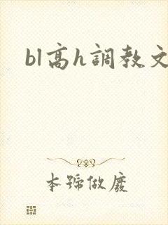 bl高h调教文