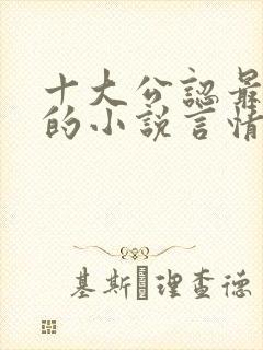 十大公认最好看的小说言情