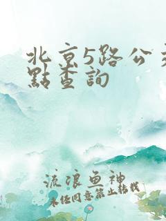 北京5路公交站点查询