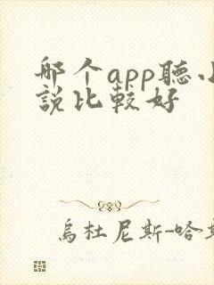哪个app听小说比较好