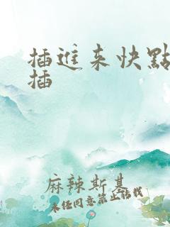 插进来快点用力插