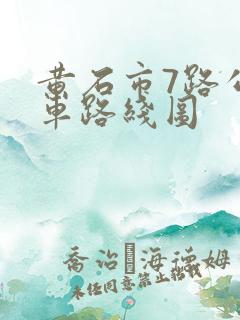 黄石市7路公交车路线图