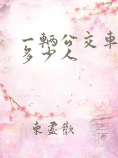 一辆公交车能坐多少人 一辆公交车能坐多少人