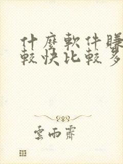什么软件赚钱比较快比较多