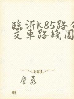 临沂k85路公交车路线图
