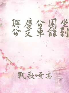 兴庆公园坐几路公交车能到