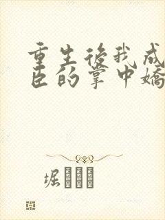 重生后我成了权臣的掌中娇小说免费阅读原文 重生后我成了权臣的掌中娇小说免费阅读原文