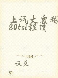 上汽大众越野380tsi报价