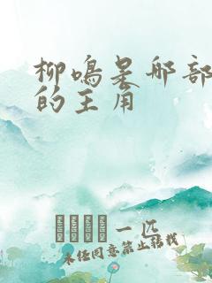 柳鸣是哪部小说的主角