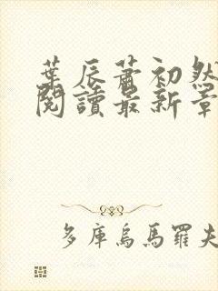 叶辰萧初然免费阅读最新章节无弹窗