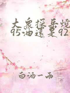 大众探岳烧的是95油还是92油
