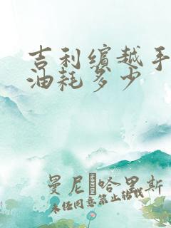 吉利缤越手动挡油耗多少